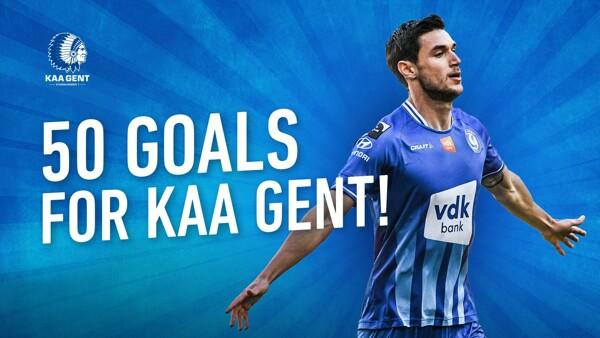 Roman Yaremchuk: 50 goals voor KAA Gent