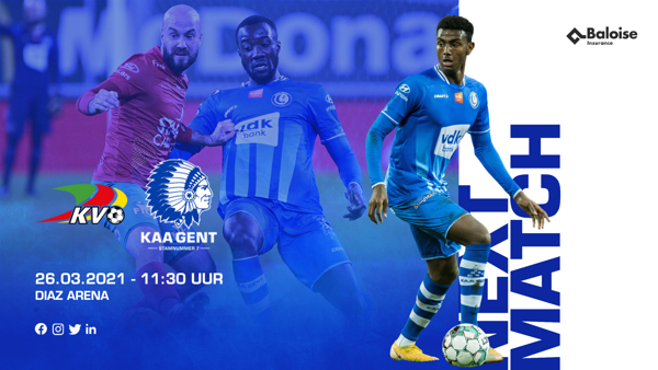 KAA Gent wint met 1-4 tegen KV Oostende