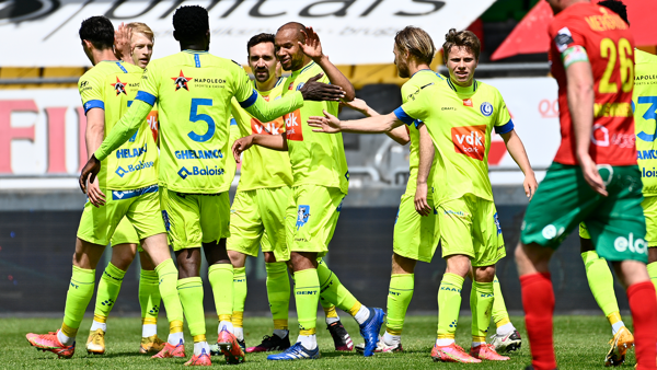 Gent boekt ruime 0-4 zege bij KV Oostende