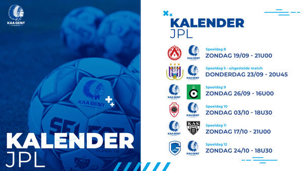 Kalenderupdate bekend