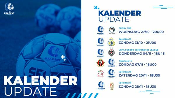 Kalenderupdate bekend