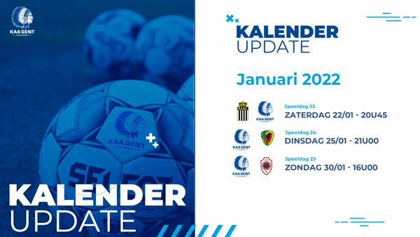 Kalenderupdate januari 2022 | Speeldag 23 - 25