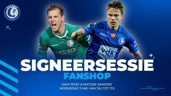 Signeersessie en pasdag fanshop op woensdag 11 mei