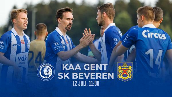 Oefenwedstrijd KAA Gent - SK Beveren achter gesloten deuren