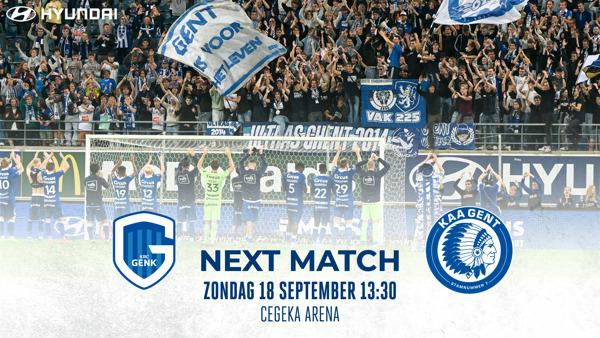 Next Match: KRC Genk - KAA Gent (MD9 JPL)