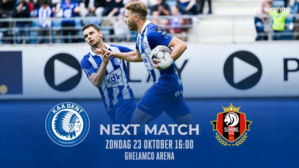 Next Match: KAA Gent - RFC Seraing