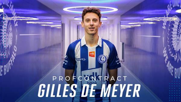 Eerste profcontract voor Gilles De Meyer