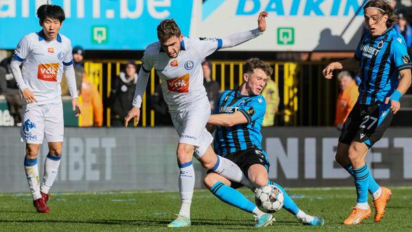 Gent kan niet winnen op bezoek bij Club Brugge