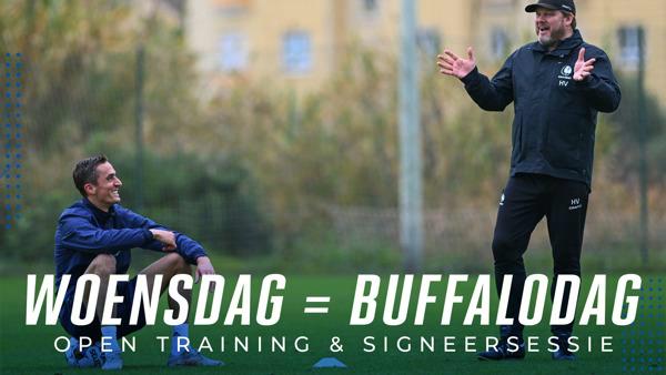 Woensdag Buffalodag: open training én signeersessie!