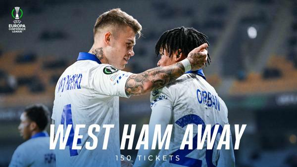 150 extra tickets voor West Ham United - KAA Gent