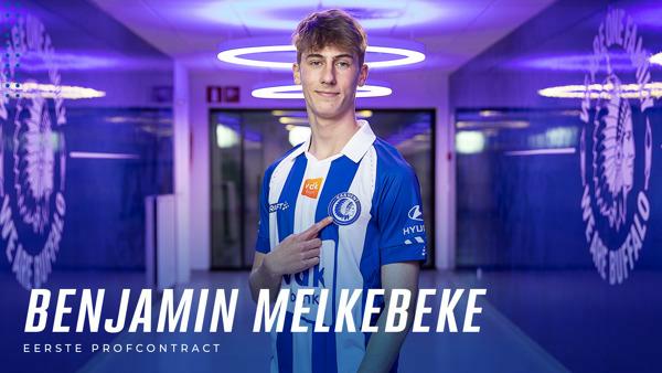 Benjamin Melkebeke bekroont 10 jaar KAA Gent met profcontract