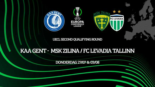 KAA Gent loot winnaar MŠK Žilina - FC Levadia Tallinn in de tweede voorronde