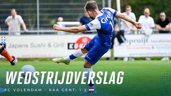 KAA Gent blijft FC Volendam de baas