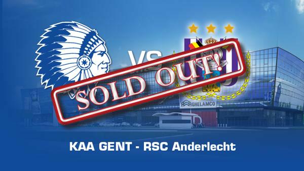 KAA Gent - RSC Anderlecht uitverkocht!