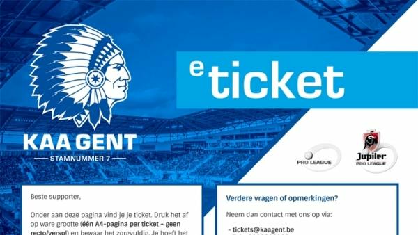 E-tickets Supercup verstuurd