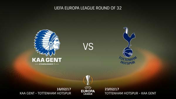 KAA Gent treft Tottenham Hotspur in 1/16de finales UEFA Europa League