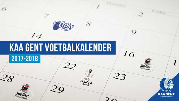 Kalender seizoen 2017-2018 bekend