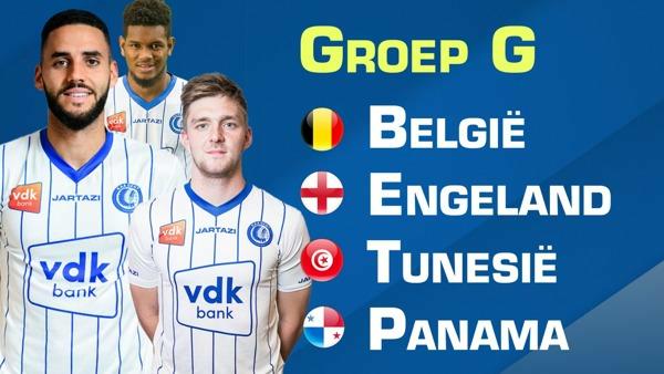 WK loting KAA Gent-spelers bekend