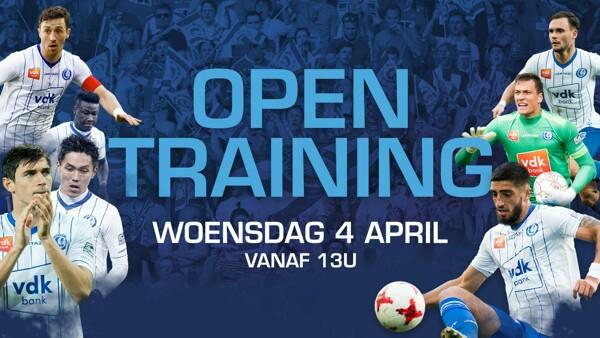 Open training op 4 april