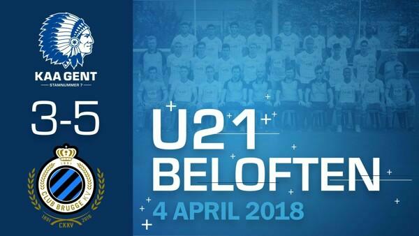 Gentse U21 geklopt in spektakelmatch