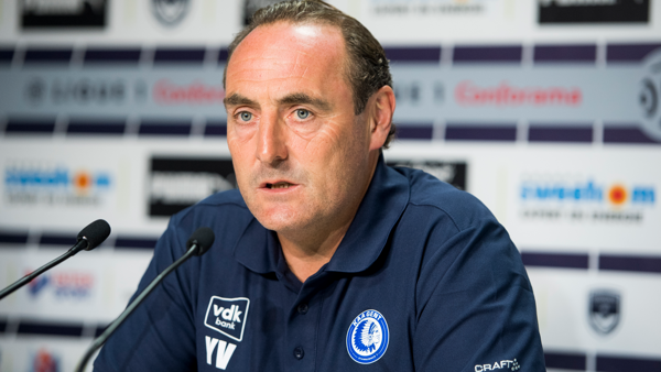 Persconferentie en training voor FC Girondins de Bordeaux - KAA Gent