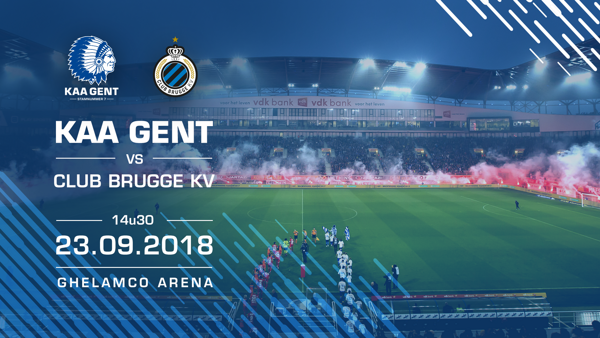 Nog enkele tickets voor KAA Gent - Club Brugge