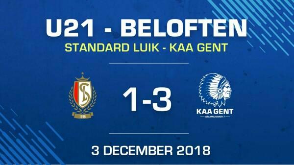 Beloften kloppen Standard met 1-3