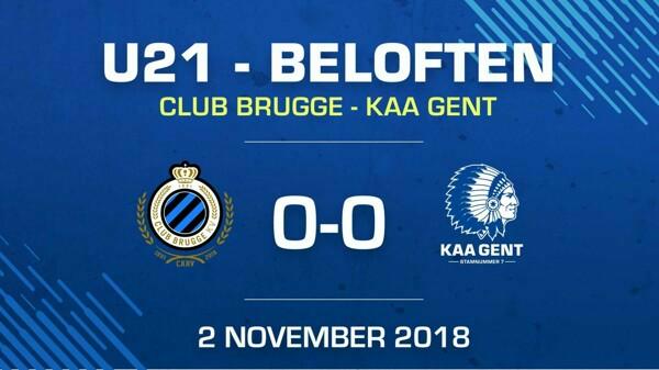 Beloften gelijk tegen Club Brugge