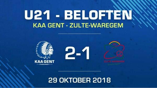 Beloften verslaan Zulte-Waregem met 2-1