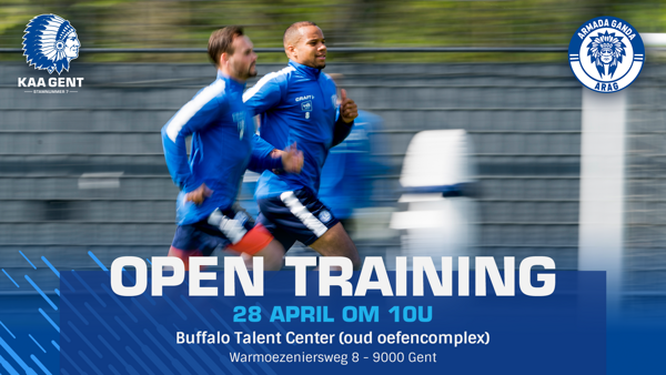 Open training op 28 april!