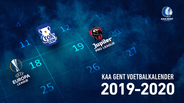 Wedstrijdkalender 2019-2020 bekend