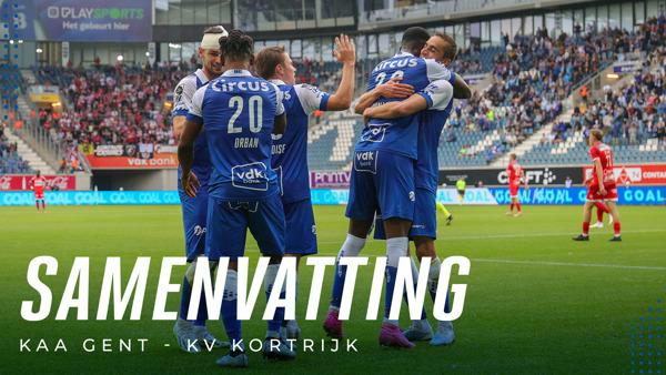 🎬 Samenvatting KAA Gent - KV Kortrijk