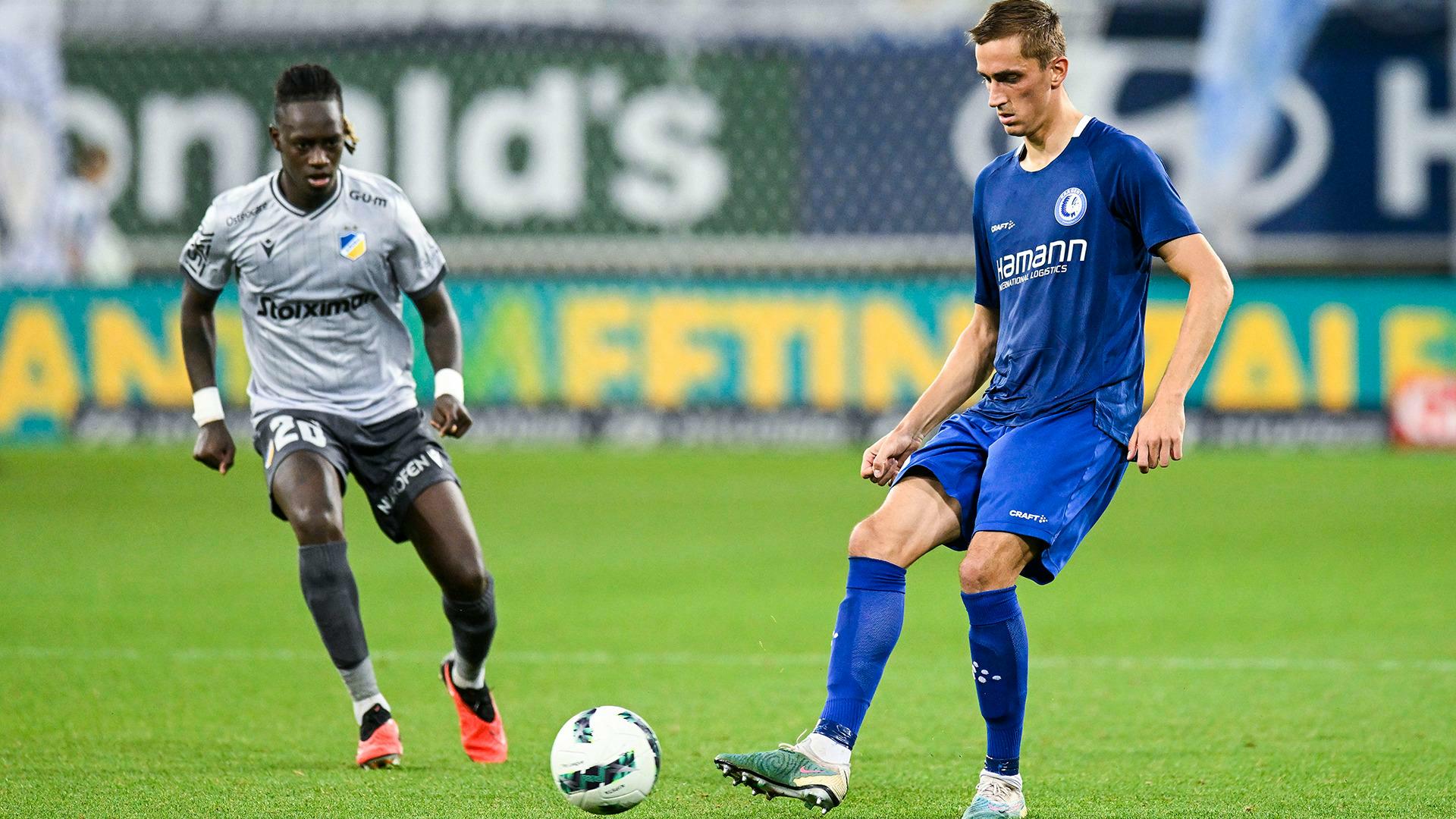 Gent score two late goals to triumph over Apoel FC