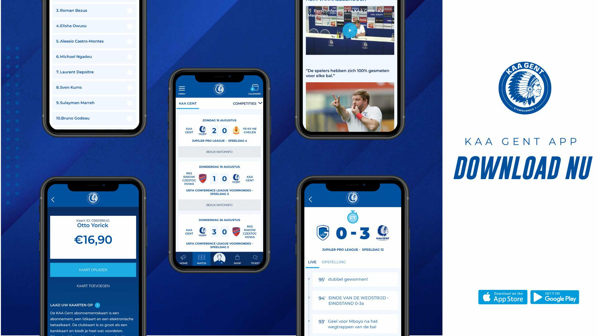 De nieuwe KAA Gent App - Onmisbaar voor elke Buffalo!