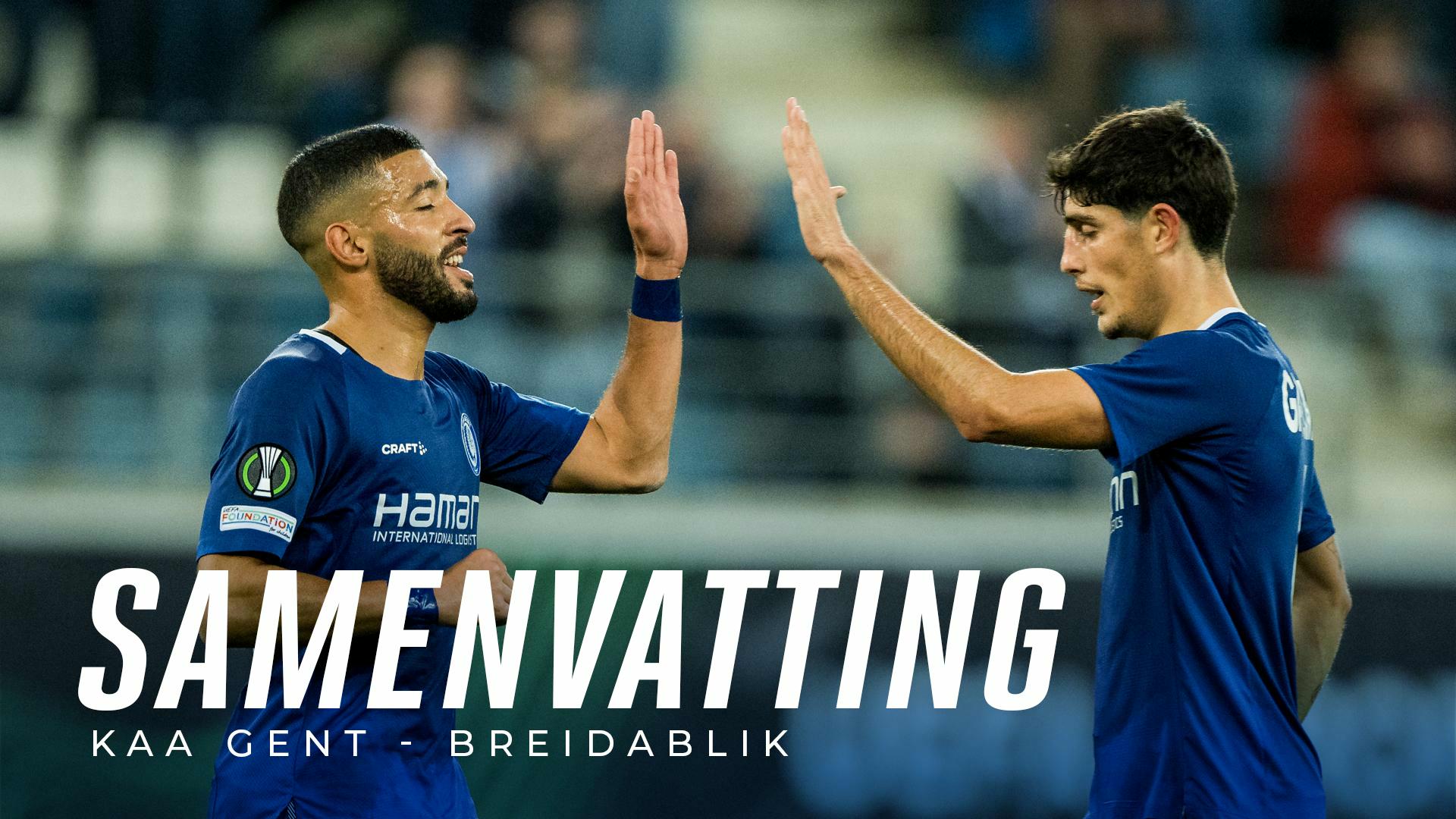 🎬 Samenvatting KAA Gent - Breidablik