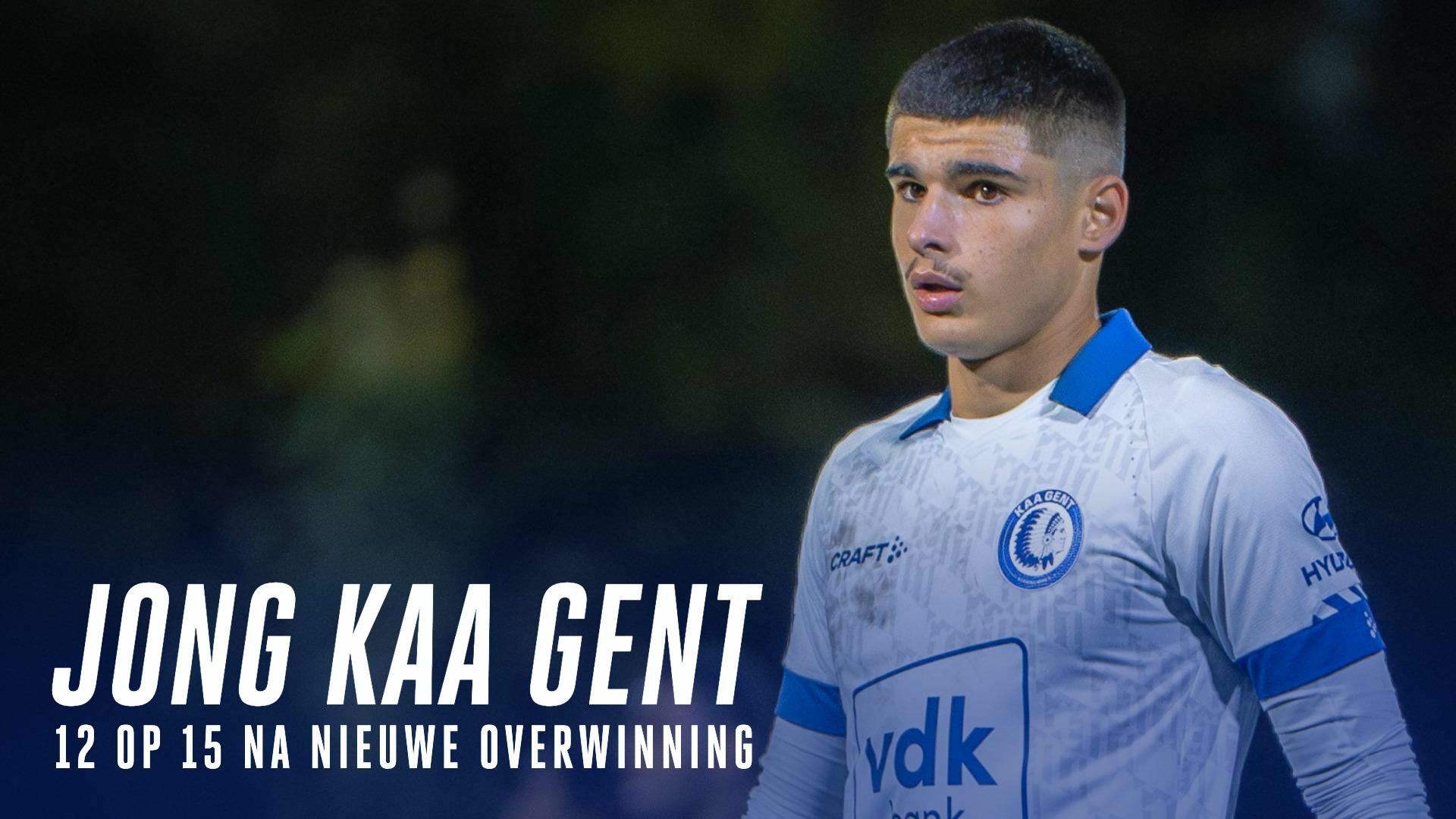 Jong KAA Gent wint voor vierde keer in vijf matchen