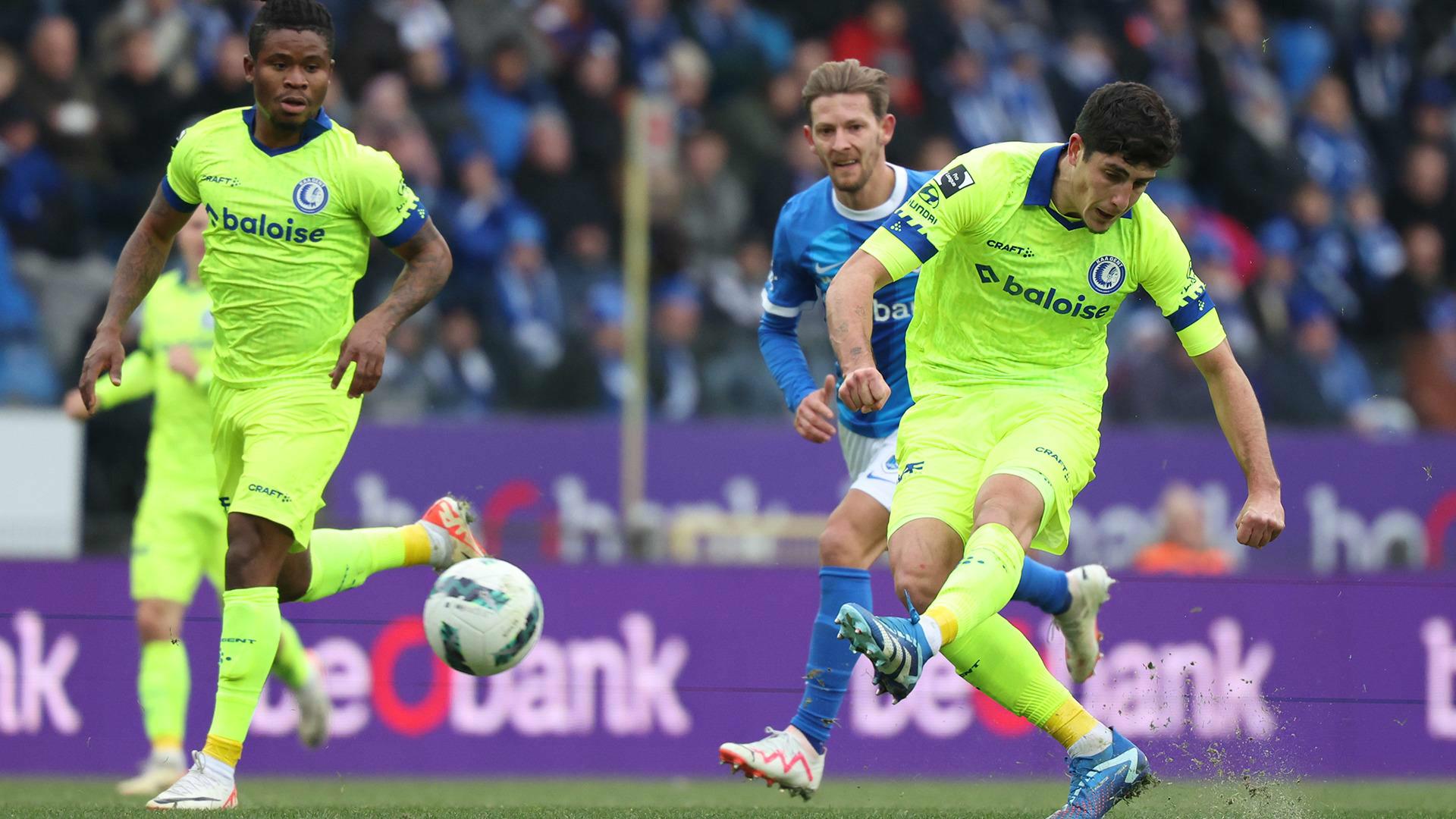 Gent pakt in extremis een punt mee uit Genk