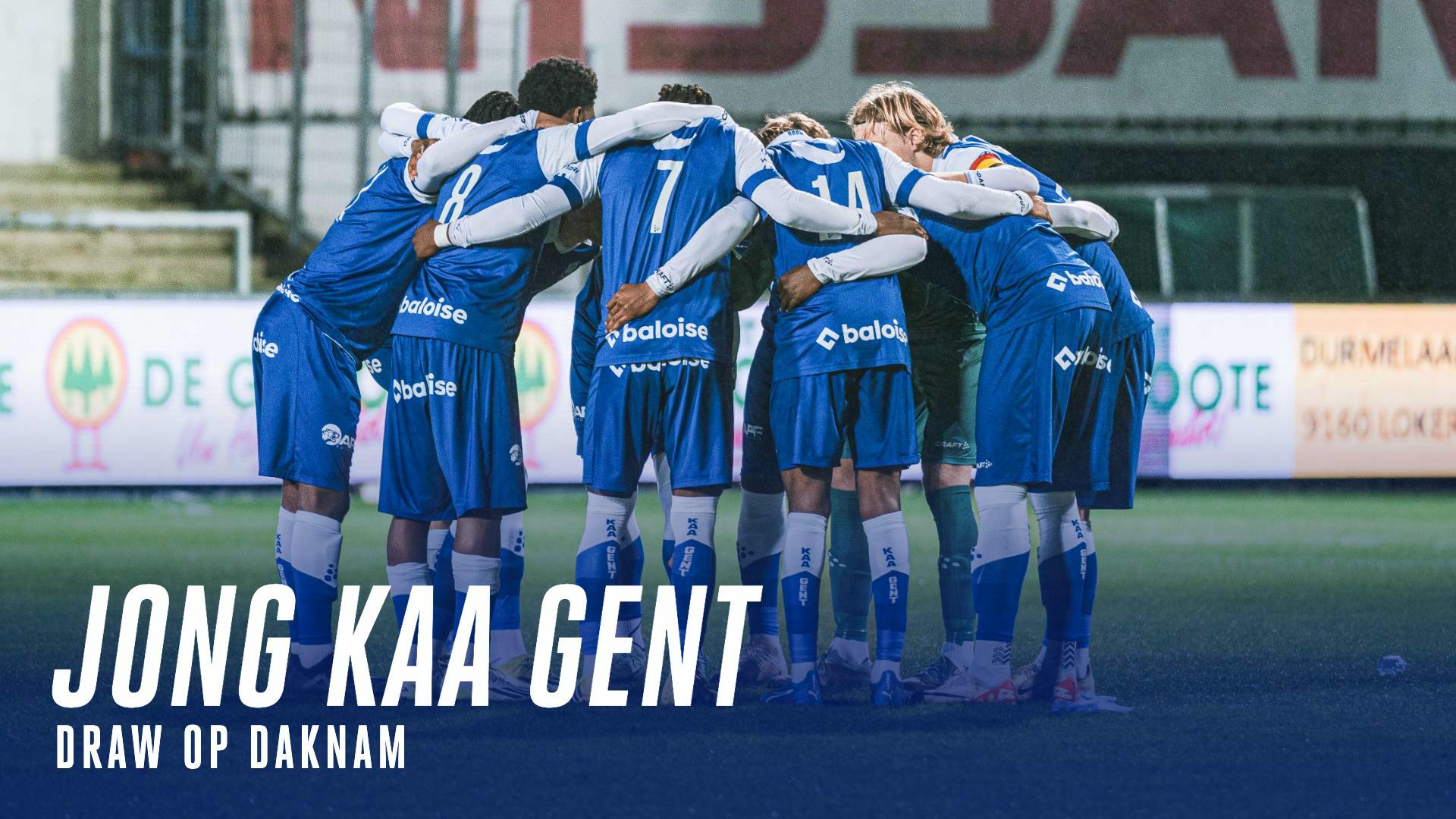 Jong KAA Gent pakt een punt in Lokeren