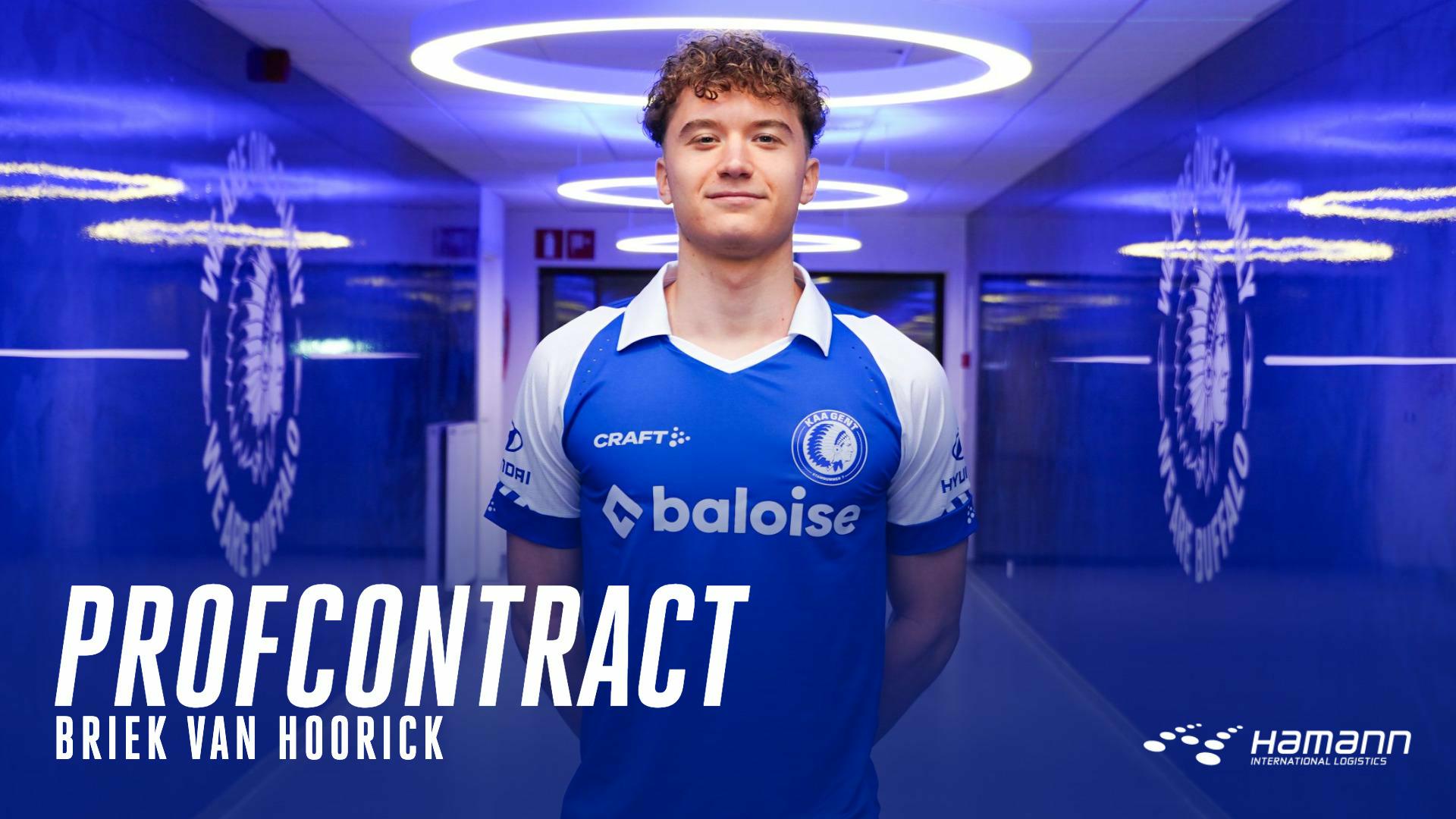 Eerste profcontract voor Briek Van Hoorick