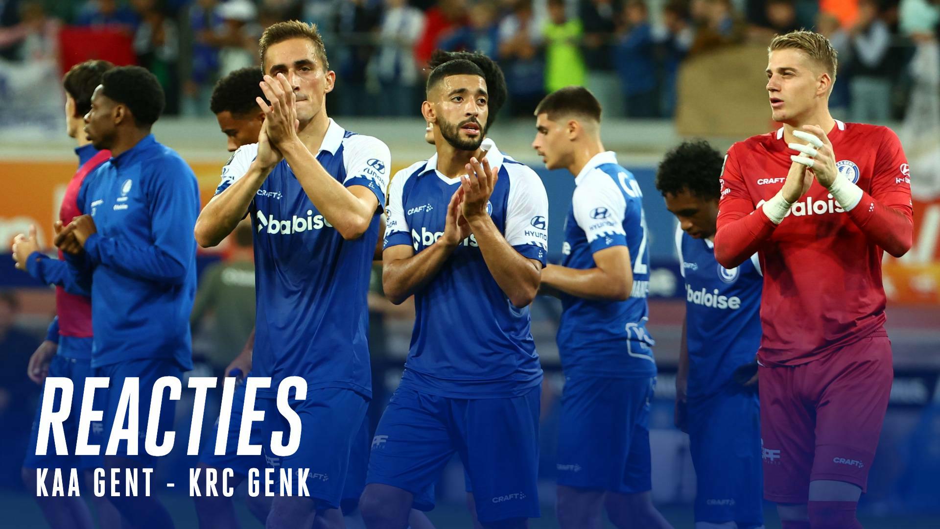 💬 Reacties na KAA Gent - KRC Genk