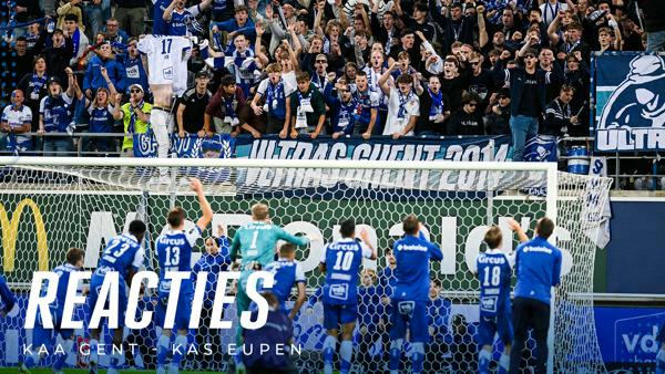 💬 Reacties na KAA Gent - KAS Eupen