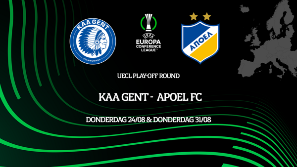 KAA Gent speelt eerst thuis tegen APOEL Nicosia